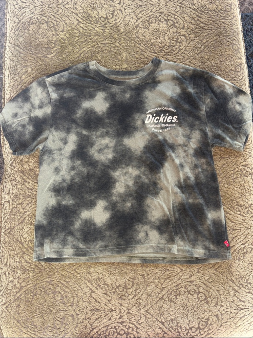 Dickies Black & Green Tie-Dye Logo Tee - Short Sleeve